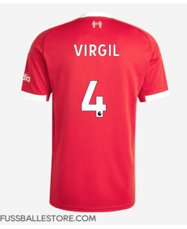 Günstige Liverpool Virgil van Dijk #4 Heimtrikot 2025-26 Kurzarm